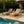 Light Teak Acacia Wood Chaise Lounge Set