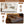 Oversized Chesterfield Pull Out Sofa Bed, Roll Arm Couch With Flower Tufting For Living Room