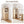 Stretchable Office Desk With Storage Shelves And Mobile Wheels
