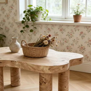 Cloud Shaped Coffee Table With 4 Round Legs