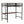 Adam - Twin Loft Bunk Bed With Cinnamon Wood Desk And Closet Rod - Black