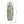 5.9x5.9x15.6' White Ceramic Flower Vase with Green Floral Pattern and Small Handles