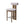 Renee Indoor Modern Split-Back Rubber Wood Counter Stool