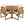 5 Piece Outdoor Patio Dining Set With 4 Armchairs And Table - Beige