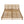 Light Teak Finish Acacia Wood Double Chaise Lounger