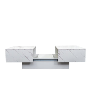 Coffee Table with Sliding Tabletop and Hidden Storage