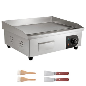 Commercial Electric Griddle, 21 x 11.8 Inch, 1750W