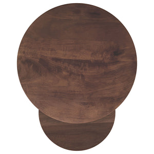 Lionett - 2 Piece Round Nesting Table Set And Round Design - Dark Brown