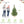 7ft Pre-Lit Christmas Tree with 400 Warm Lights