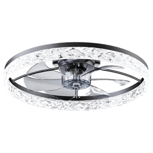 23.6" Ceiling Fan with Lights, Remote and App Control