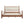 Solid Poplar & Plywood Bed Frame with Upholstered Headboard, King