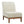 Upholstered Accent Chair - Beige / Walnut