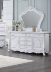 Latisha Mirror in White