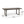Outdoor Expandable Acacia Wood Dining Table With U-Shaped Leg