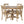 Modern Dining Table Set For 4, Round Table And 4 Kitchen Room Chairs, 5 Piece Kitchen Table Set For Dining Room, Dinette, Breakfast Nook