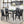 5 Pieces Wooden Dining Table Set, Square Table And 4 Upholstered Chairs