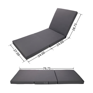 White Acacia Solid Wood Outdoor Chaise Lounge