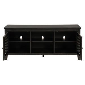 Sutter - 2 Door TV Stand With Mission Design - Dark Brown