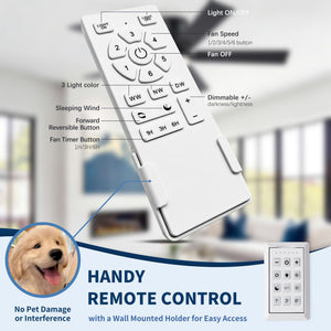 Low Profile Flush Mount Intergrated LED Ceiling Fan With Light And Reversible Quiet Motor