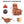 Heat Massage Manual Recliner Chair with Rocker & Swivel