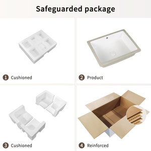 Rectangular Undermount Bathroom Sink