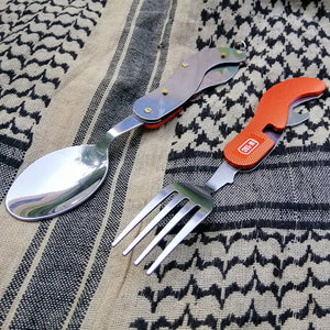 M-Tac Folding Two-Piece Cutlery Set