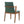 Dining Chairs (Set of 2) - Green / Walnut