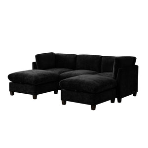 96.5" Sectional Couch for Living Room, Upholstered with Storage