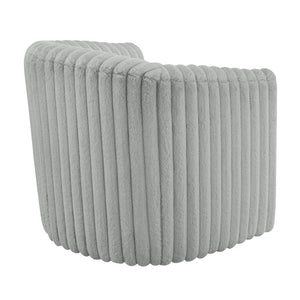 Alexa - Barrel Swivel Chair - Gray