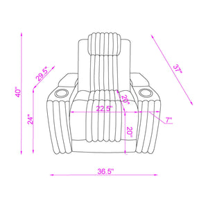 Duran - Power Recliner With Power Headrest