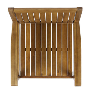 Amethyst Outdoor Dining Chair With Slat Design (Set of 2) - Natural