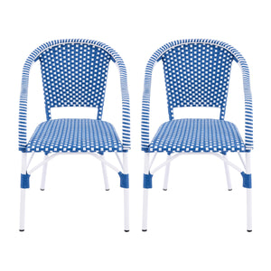 Outdoor Bistro Chairs with Aluminum Frame, Set of 2
