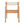 Creative Braided Acacia Wood Outdoor Dining Chairs with Armrests (Set of 2) - Teak / White