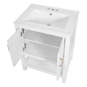 Modern Bathroom Vanity With Elegant Twill Design