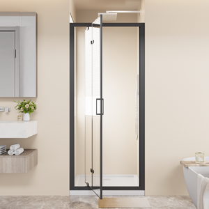 Framed Bi-fold Pivot Shower Door 32"x72"