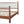 Solid Poplar & Plywood Bed Frame with Upholstered Headboard, King