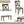 6 Pieces Kitchen Dining Set, Rectangular Wooden Dining Table With 4 Chairs And A Bench