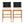 Outdoor Acacia Wood Bar Stools (Set of 2)