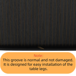 55.11'-70.86' Extendable Dining Table with Striped Legs