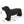 MGO Dog Bench - Outdoor Labrador Design, Matte Black
