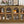 TREXM 4-Door Large Storage Buffet Cabinet with Glass Doors