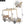 Twin Size Car Bed & Pillow, Ceiling Cloth And LED - Natural