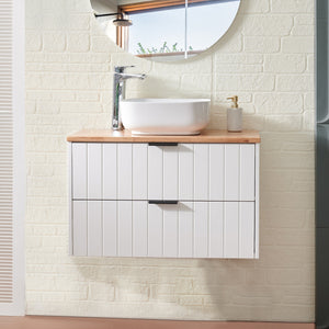 32-Inch Double Drawer Wall-Mounted Bathroom Vanity