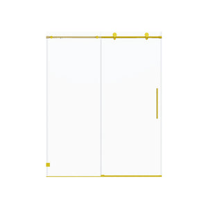 Frameless, Single Sliding Soft Close Shower Doors, 5/16" Sgcc Tempered Glass