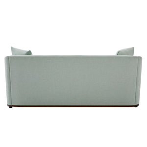 3 Seater Sofa With Wrap Around Armrests And Throw Pillows