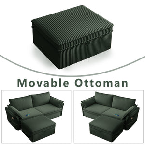 Multi-Functional 85-Inch Convertible Sofa Bed
