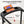 Home Fitness Treadmill With Extended Handrails, Portable Foldable Design - Black / Orange