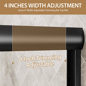 56"-60" W x 72" H Matte Shower Door