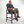 HDPE Bar Height Adirondack Chair with Cup Holder - Gray