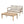 Outdoor Acacia Wood Loveseat with Coffee Table, Light Teak Frame